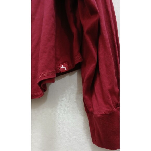 NWT JoyLab Cranberry Red Double V-Neck Sweatshirt Women’s Plus XXL Boxy Top - Picture 6 of 9